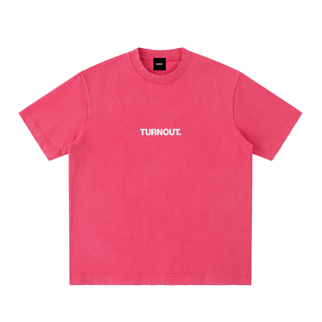 TurnOut Vintage Washed Frayed T-Shirt
