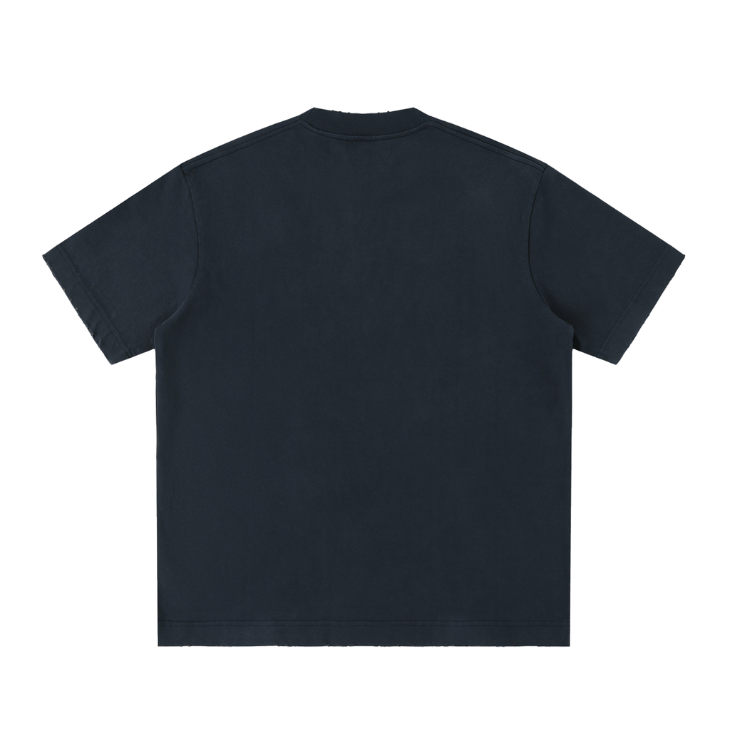 TurnOut Vintage Washed Frayed T-Shirt